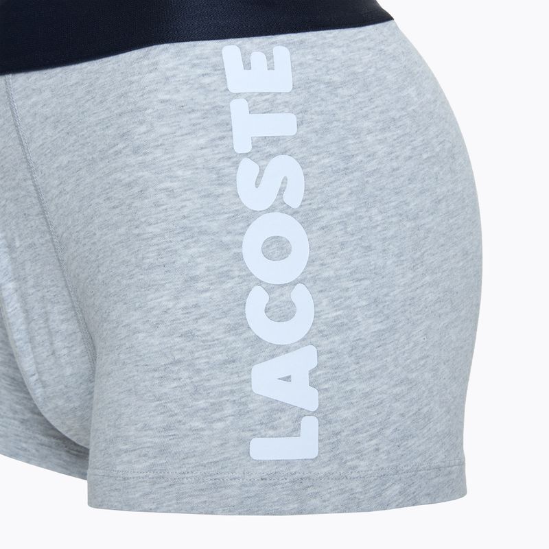 Boxeri Lacoste 5H1803 BCK 3 pary navy blue/silver china/red 4