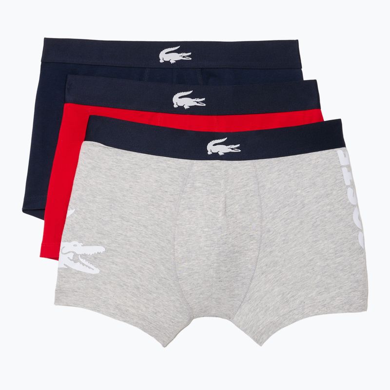 Boxeri Lacoste 5H1803 BCK 3 pary navy blue/silver china/red 6