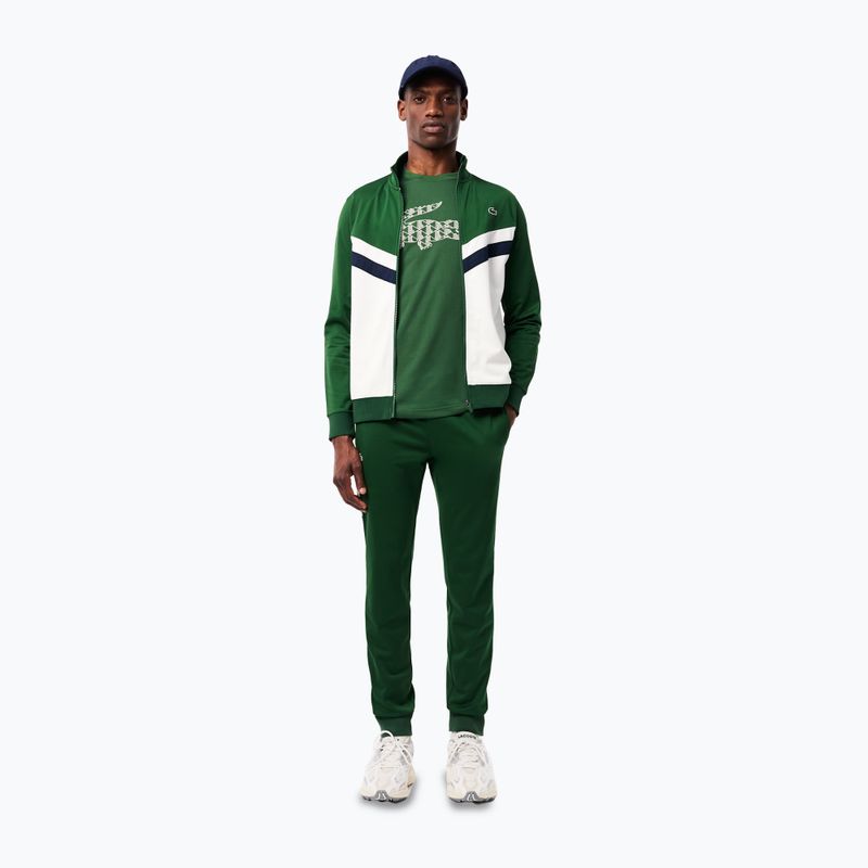 Bluză pentru bărbați Lacoste SH2646 green / white / navy blue 2