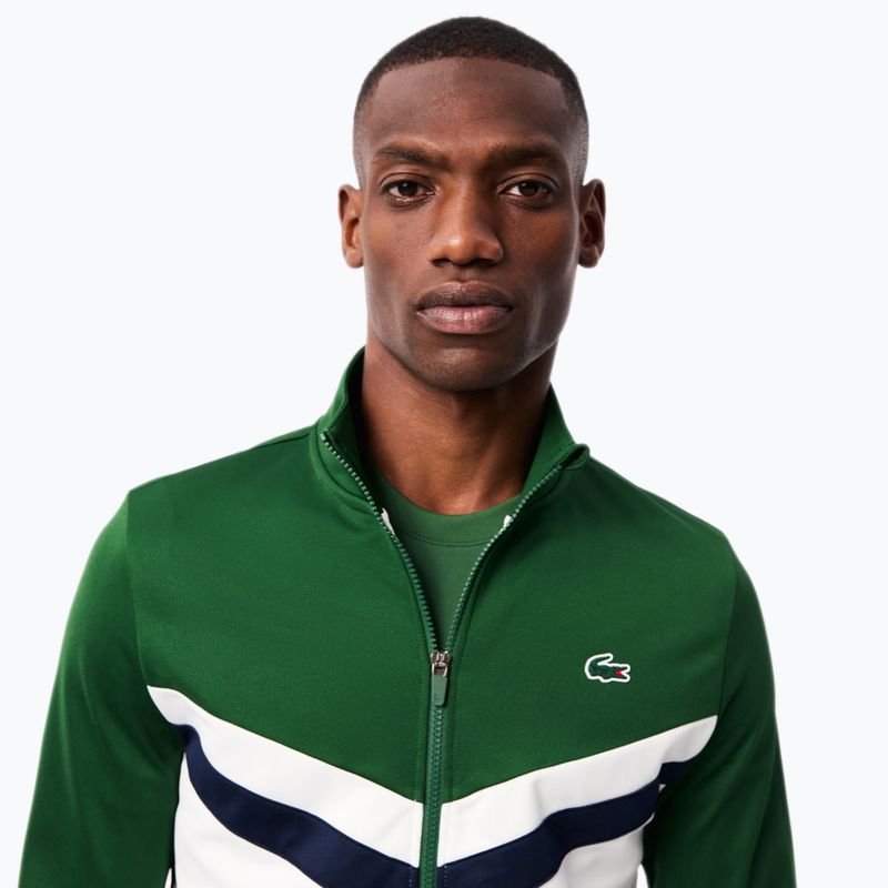 Bluză pentru bărbați Lacoste SH2646 green / white / navy blue 4