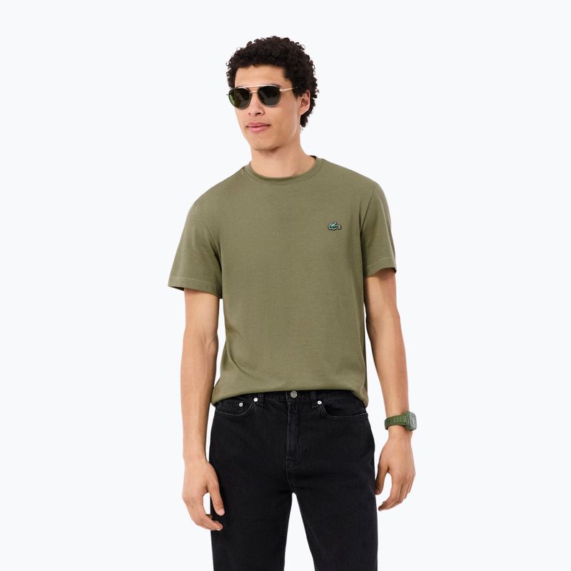 Tricou pentru bărbați Lacoste TH5133 khaki