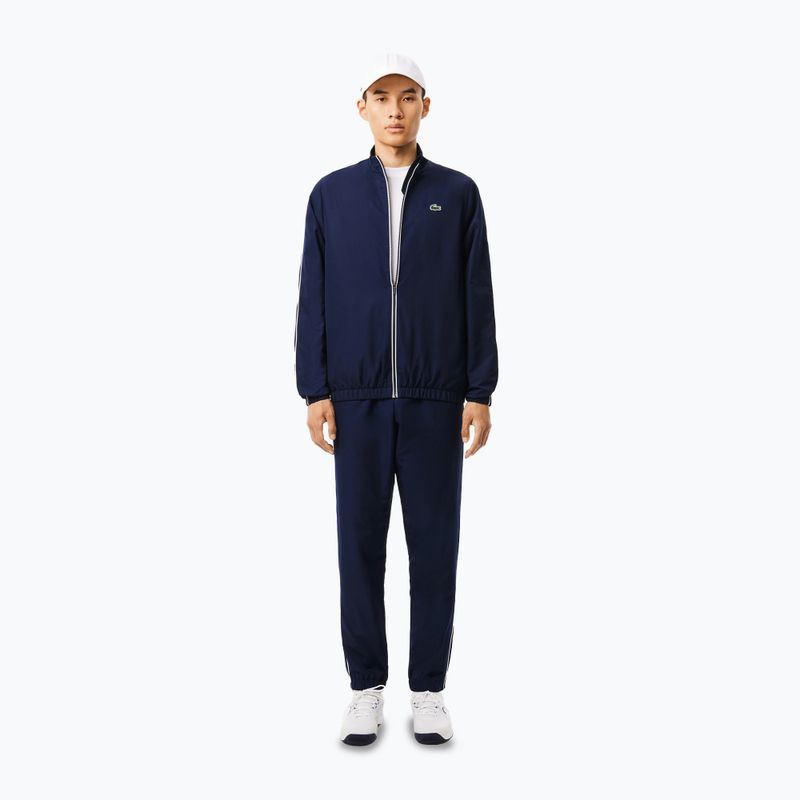 Trening pentru bărbați Lacoste WH2574 navy blue / white 4