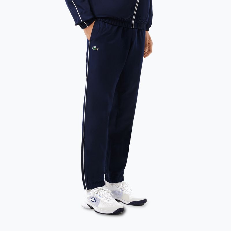 Trening pentru bărbați Lacoste WH2574 navy blue / white 5