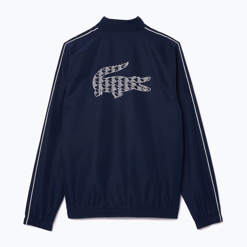 Trening pentru bărbați Lacoste WH2574 navy blue / white 8