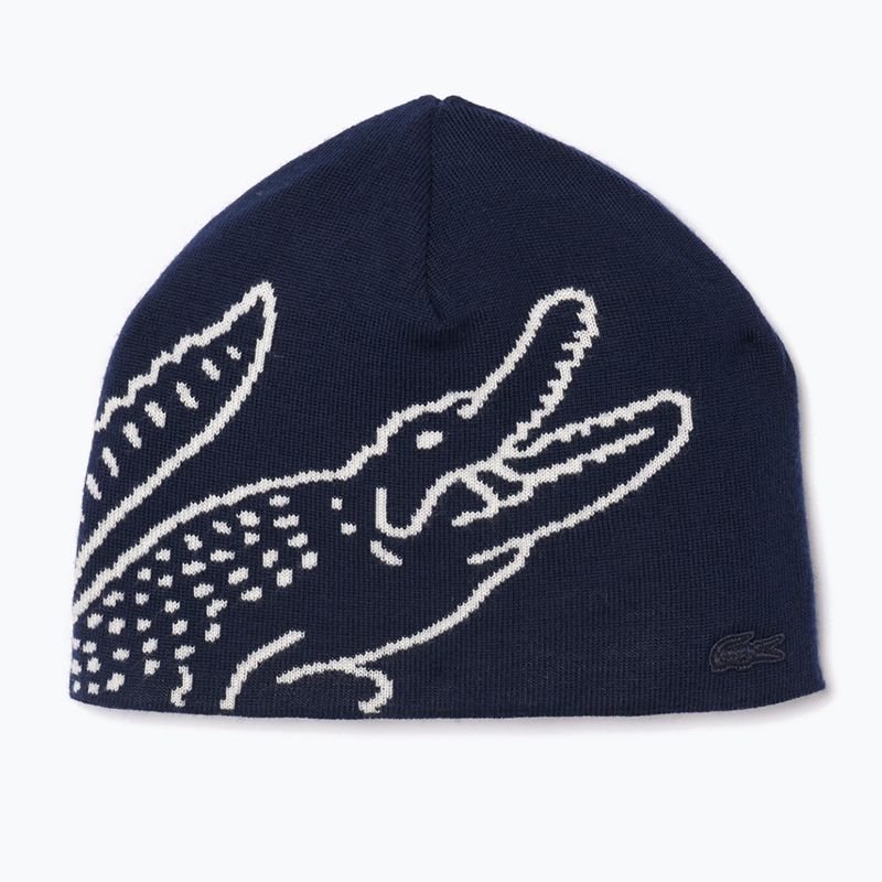 Căciulă de iarnă Lacoste RB3021 navy blue/flour
