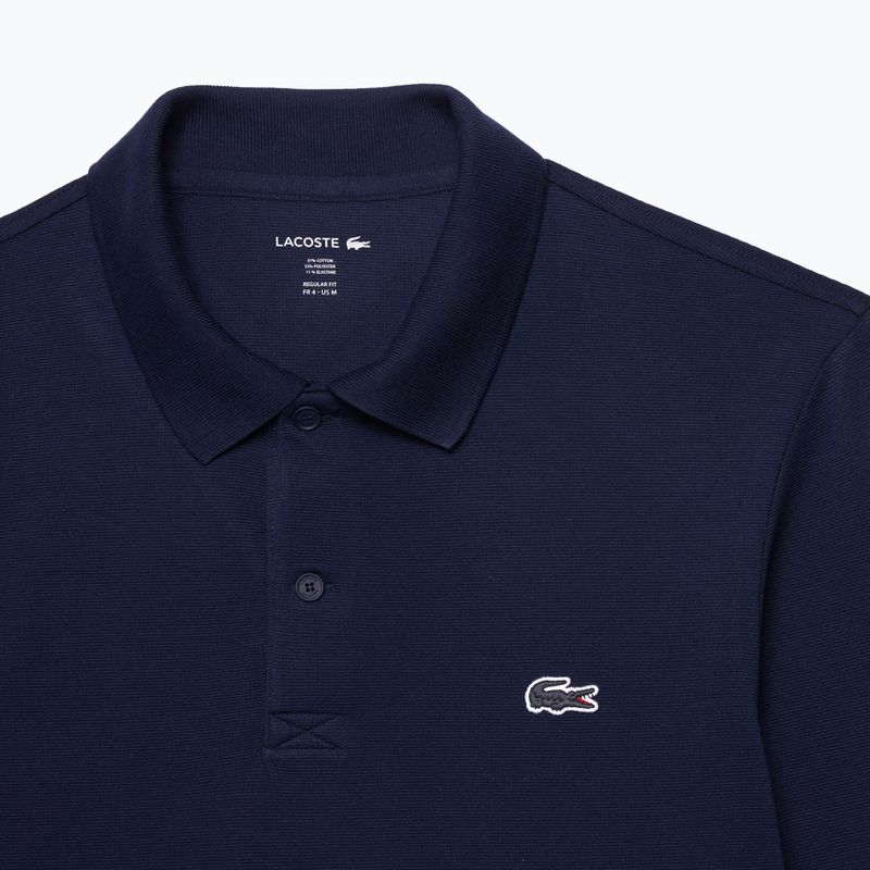 Longsleeve polo pentru bărbați Lacoste DH5523 navy blue 2