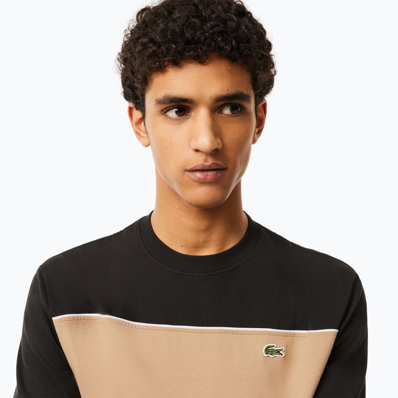 Tricou pentru bărbați Lacoste TH2853 black/viennese 4