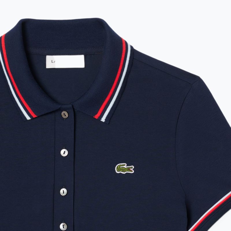 Tricou polo pentru femei Lacoste Polo DF9599 navy blue/rill/grenadine 5