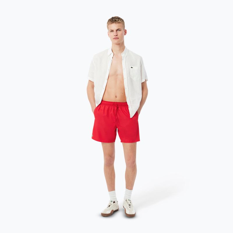 Pantaloni scurți de baie pentru bărbați  Lacoste MH9088 red/green 10