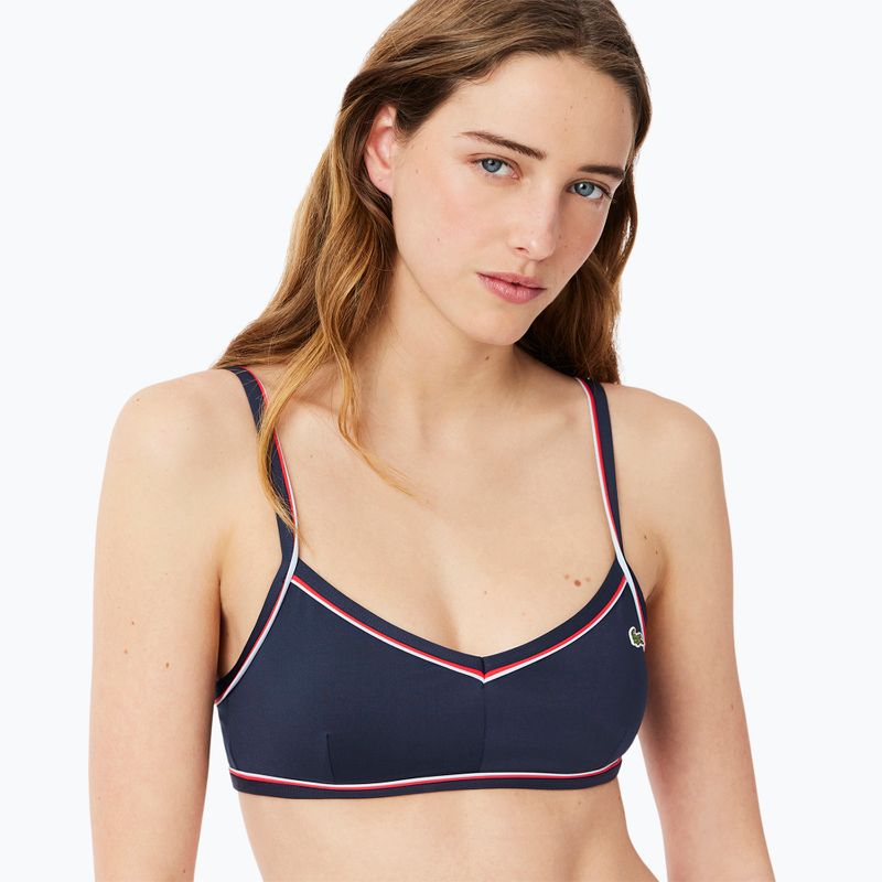 Partea de sus a costumului de baie Lacoste MF9993 navy blue/rill grenadine 4