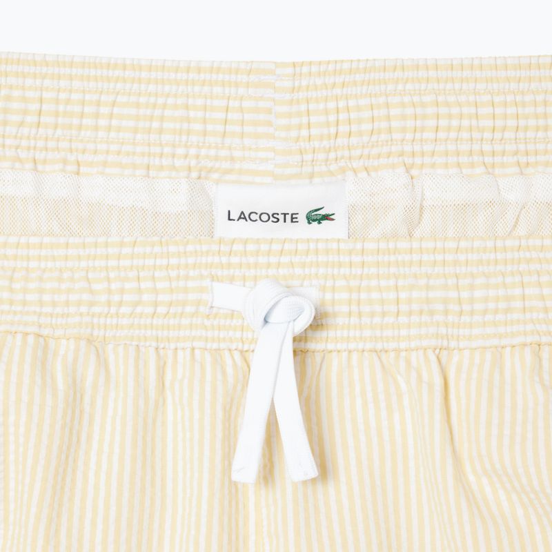 Pantaloni scurți de baie pentru bărbați  Lacoste MH9089 white/yellow 2