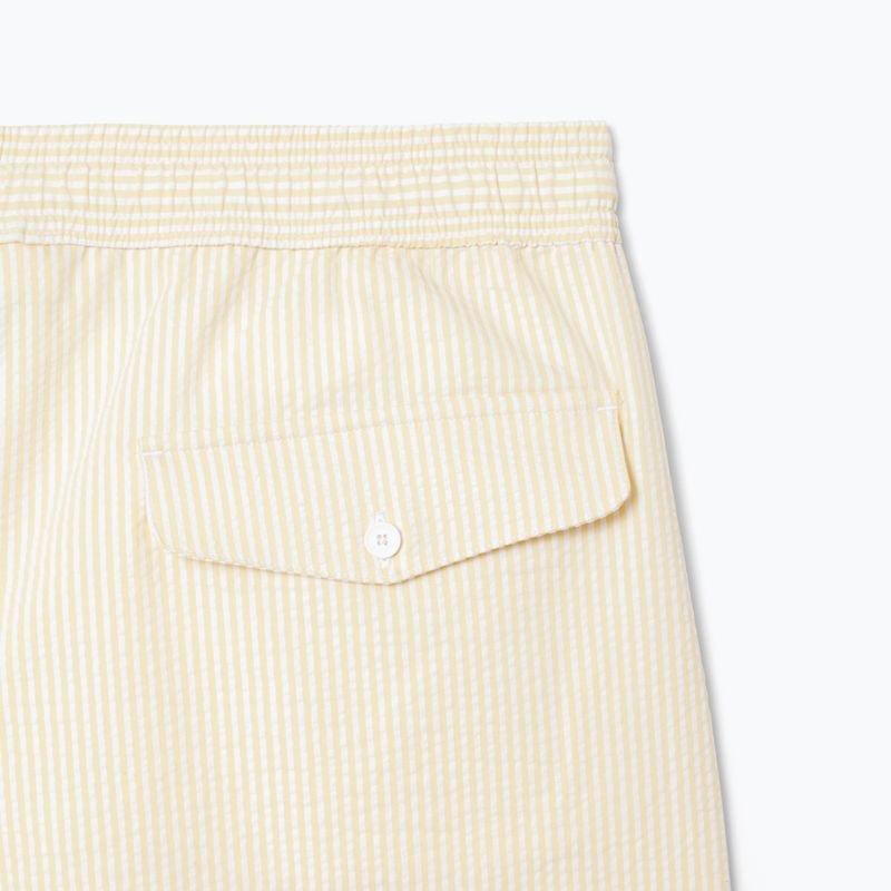 Pantaloni scurți de baie pentru bărbați  Lacoste MH9089 white/yellow 4