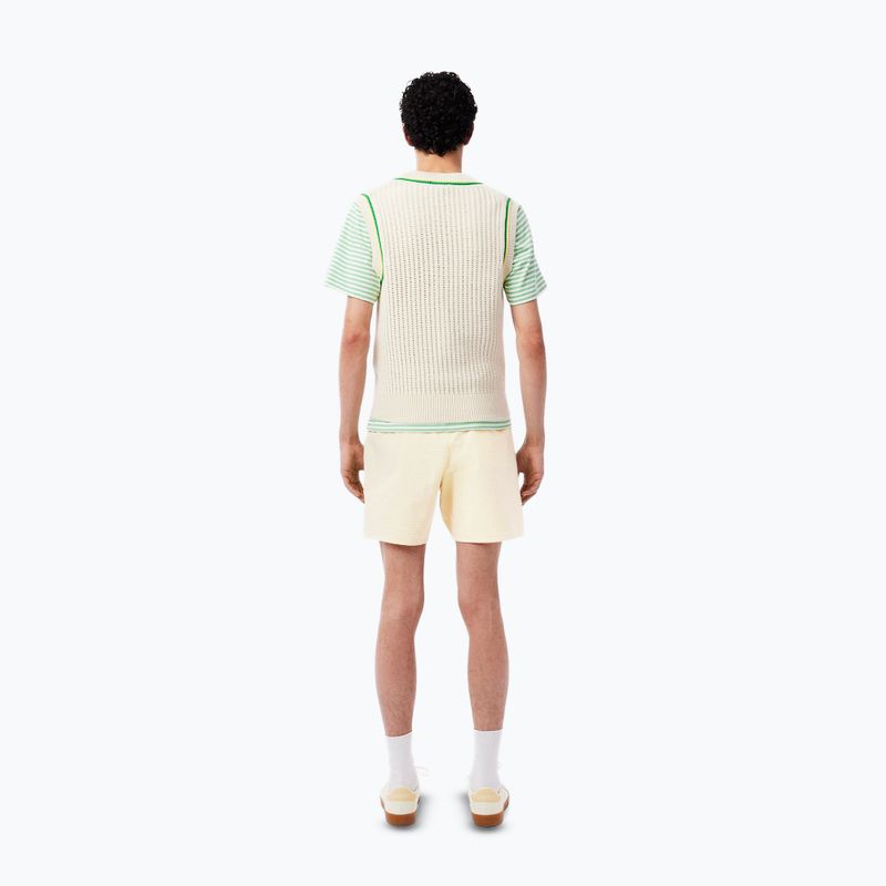 Pantaloni scurți de baie pentru bărbați  Lacoste MH9089 white/yellow 8