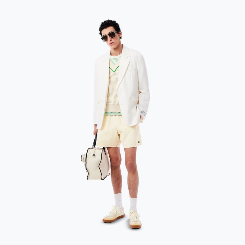 Pantaloni scurți de baie pentru bărbați  Lacoste MH9089 white/yellow 9