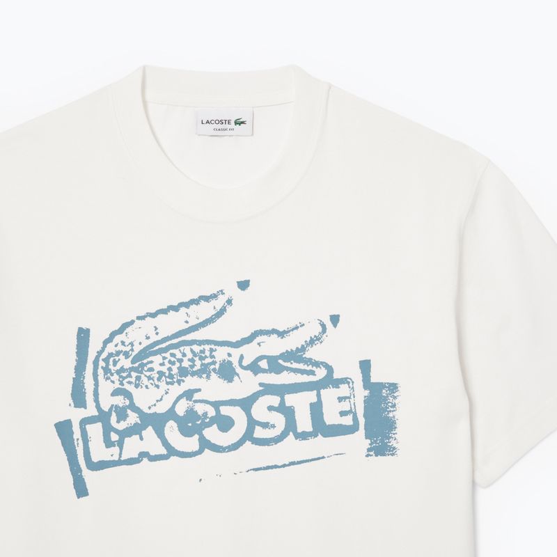 Tricou pentru bărbați Lacoste TH0284 flour/limestone 2