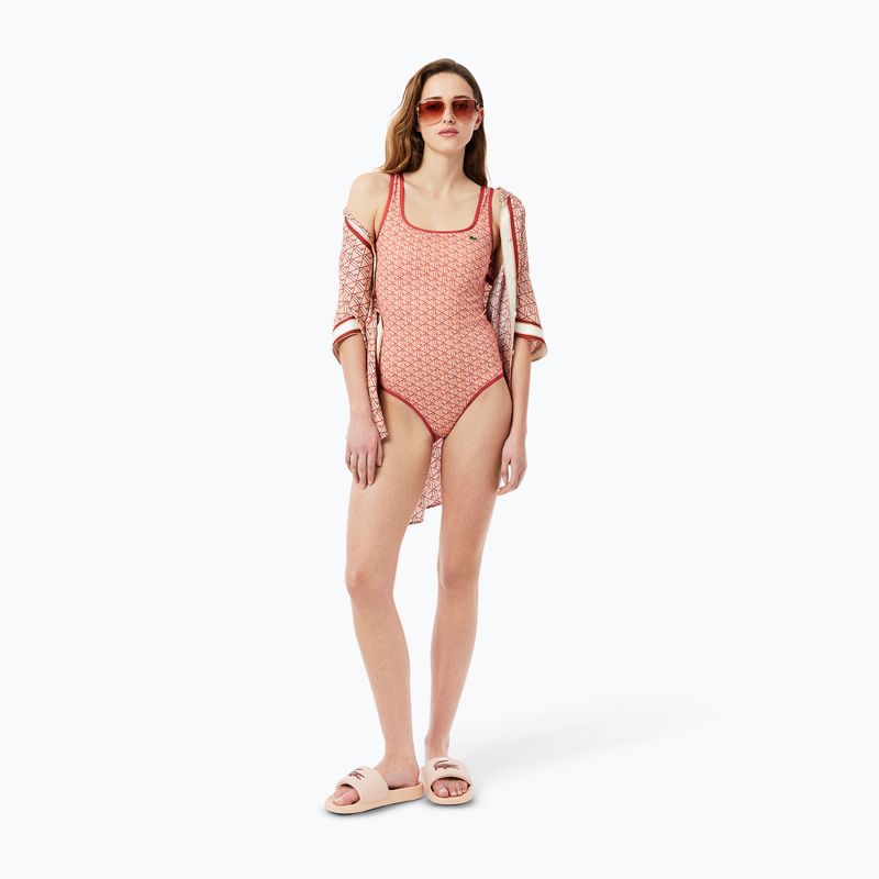 Costum de baie pentru femei Lacoste MF9608 iberis/latte 7