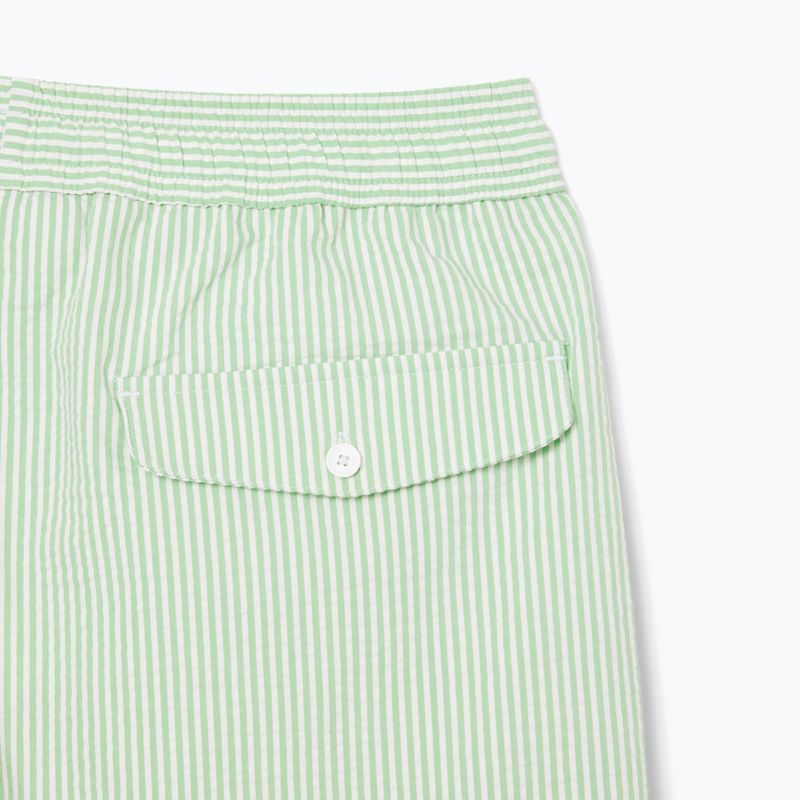 Pantaloni scurți de baie pentru bărbați Lacoste MH9089 white/liamone 4