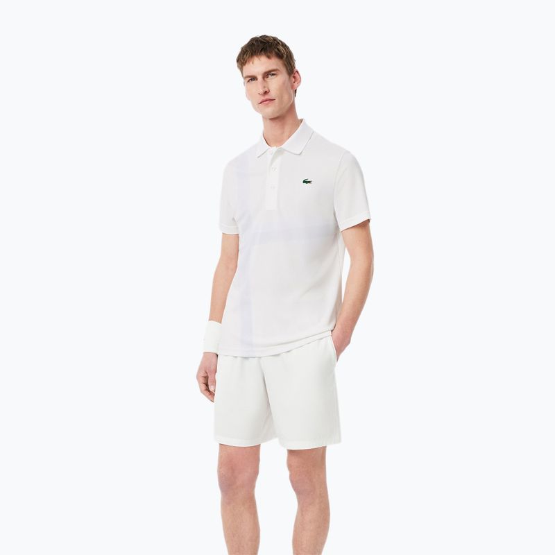 Tricou de tenis Lacoste Polo DH8971 alb pentru bărbați 3