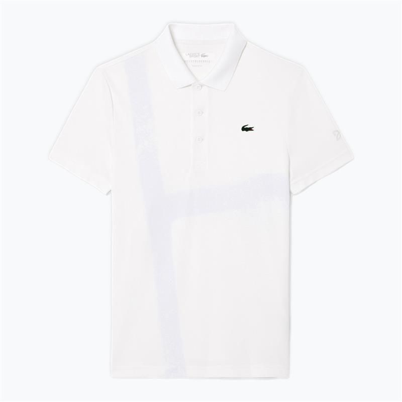 Tricou de tenis Lacoste Polo DH8971 alb pentru bărbați 5