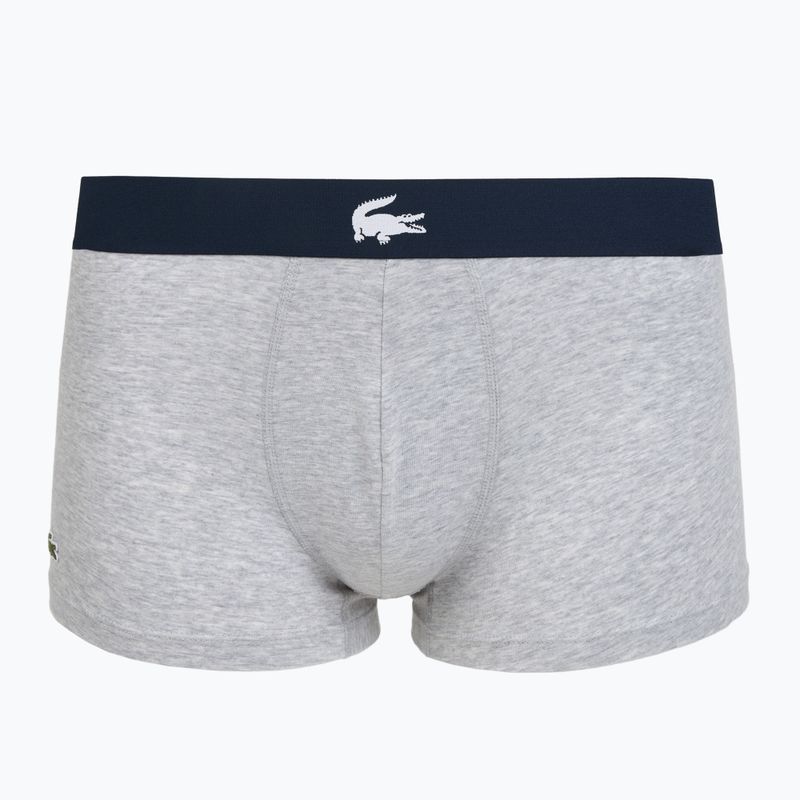 Boxeri pentru bărbați Lacoste 5H1291 3-perechi navy blue/white/silver ch 2