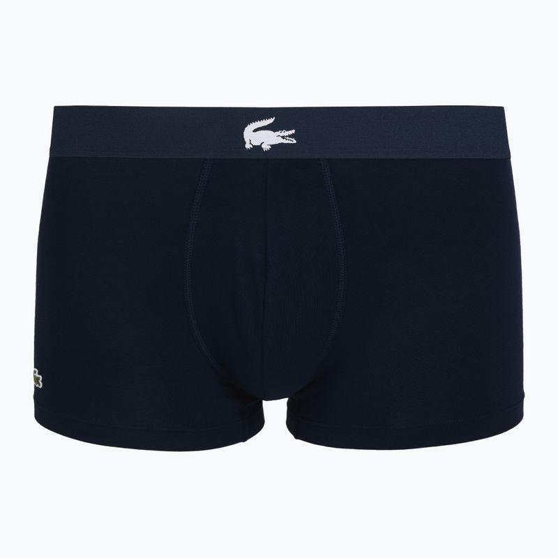 Boxeri pentru bărbați Lacoste 5H1291 3-perechi navy blue/white/silver ch 5