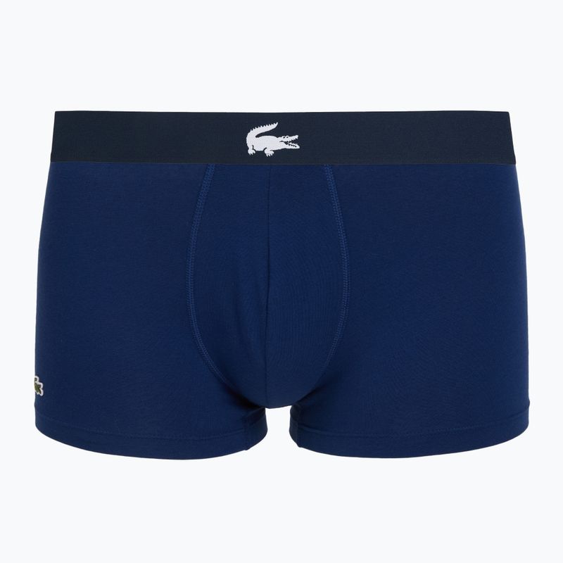 Boxeri pentru bărbați Lacoste 5H1291 3-perechi navy blue/white/silver ch 8