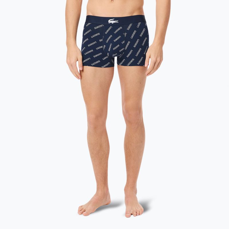 Boxeri pentru bărbați Lacoste 5H1288 3-perechi navy blue/white/silver ch 4
