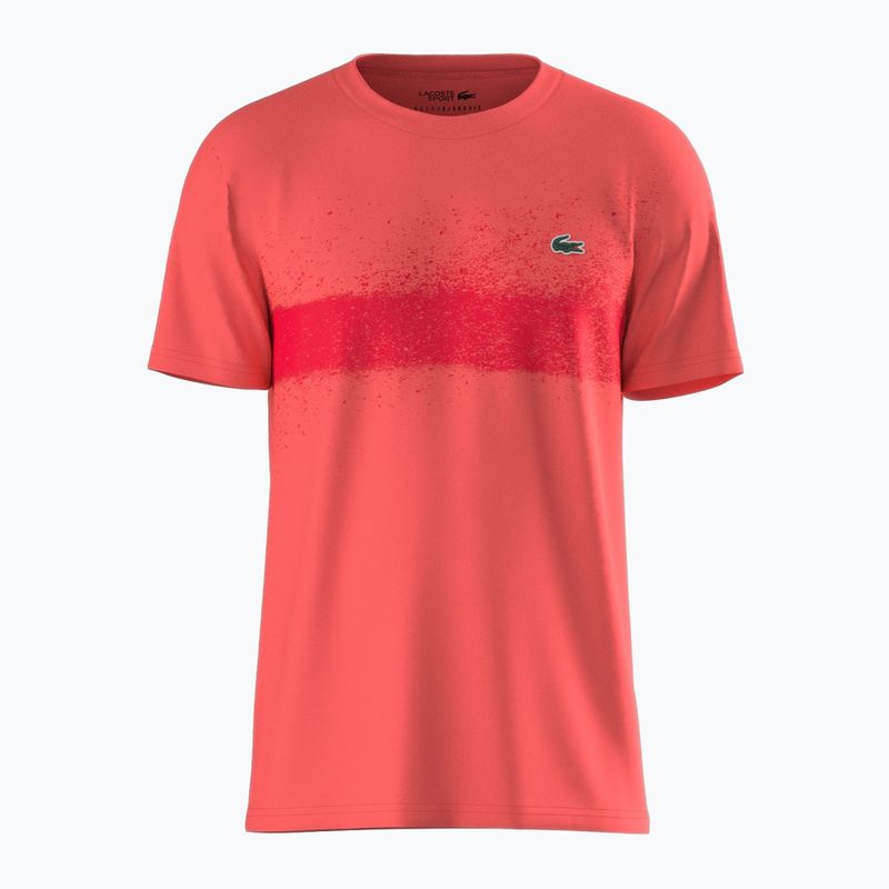 Tricou de tenis Lacoste pentru bărbați TH8986 mango tree red/grenadine