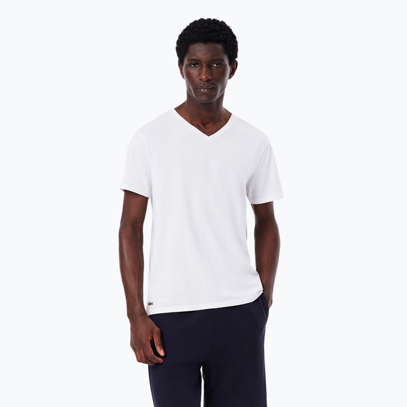 Tricou pentru bărbați Lacoste TH9008 3-bucăți white