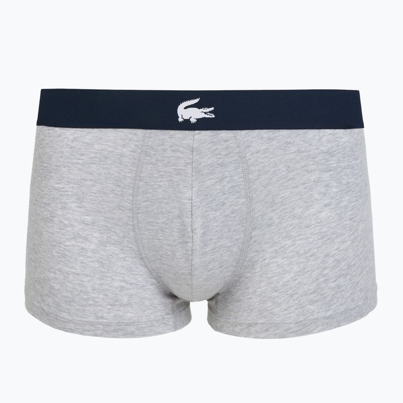 Boxeri pentru bărbați Lacoste 5H1288 3-perechi navy blue/white/silver ch 2