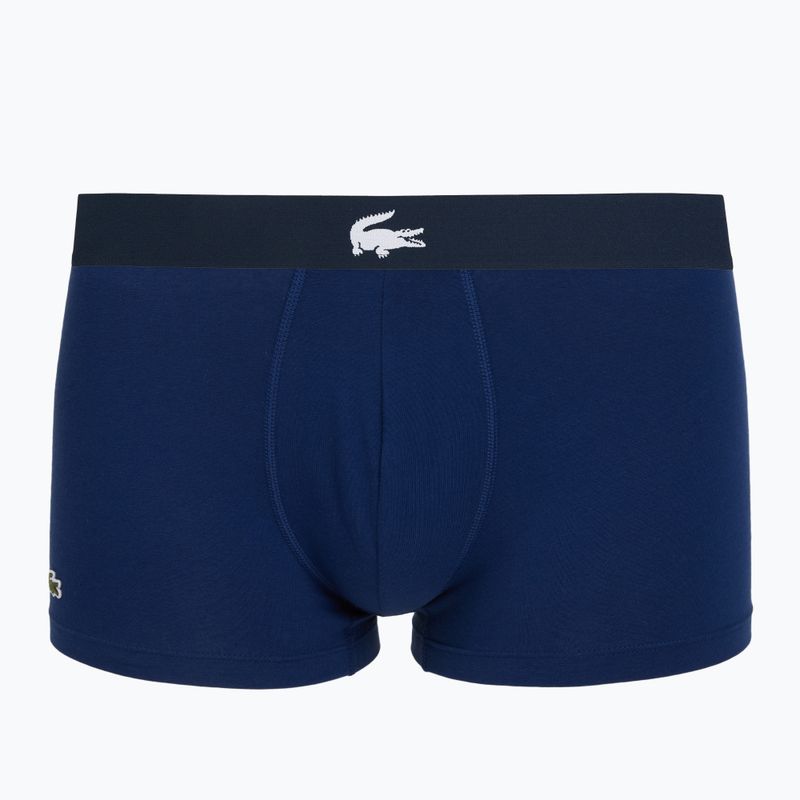 Boxeri pentru bărbați Lacoste 5H1288 3-perechi navy blue/white/silver ch 5