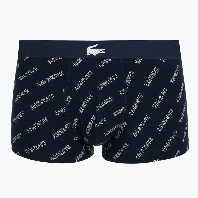 Boxeri pentru bărbați Lacoste 5H1288 3-perechi navy blue/white/silver ch 6