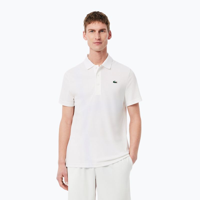 Tricou de tenis Lacoste Polo DH8971 alb pentru bărbați