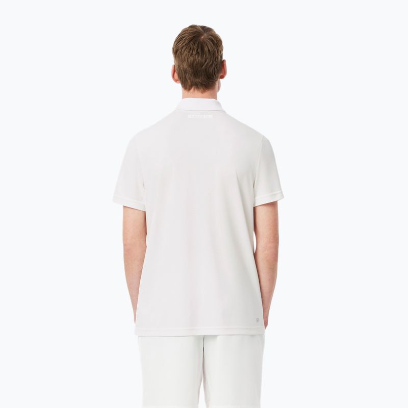 Tricou de tenis Lacoste Polo DH8971 alb pentru bărbați 3