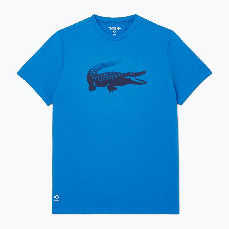 Tricou de tenis pentru bărbați Lacoste TH8970 gipsy albastru 5
