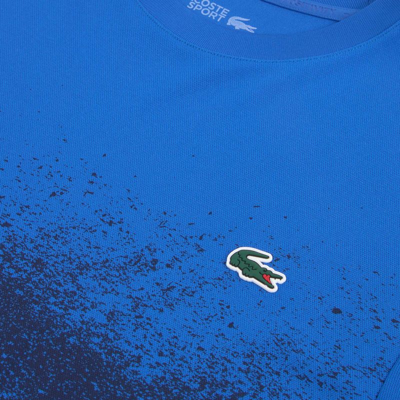 Tricou de tenis pentru bărbați Lacoste TH8986 gipsy blue/navy blue 3