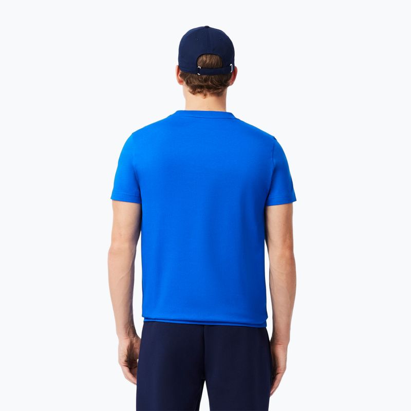 Tricou de tenis Lacoste pentru bărbați TH1044 gipsy alb/albastru navy 2