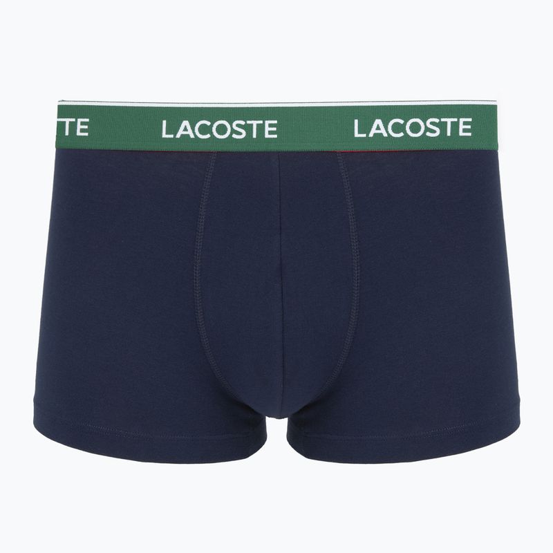Boxeri pentru bărbați Lacoste 5H12997 3 perechi navy blue/green/red/navy blue 2