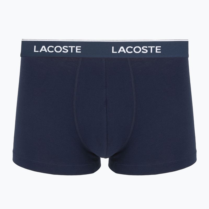 Boxeri pentru bărbați Lacoste 5H12997 3 perechi navy blue/green/red/navy blue 3