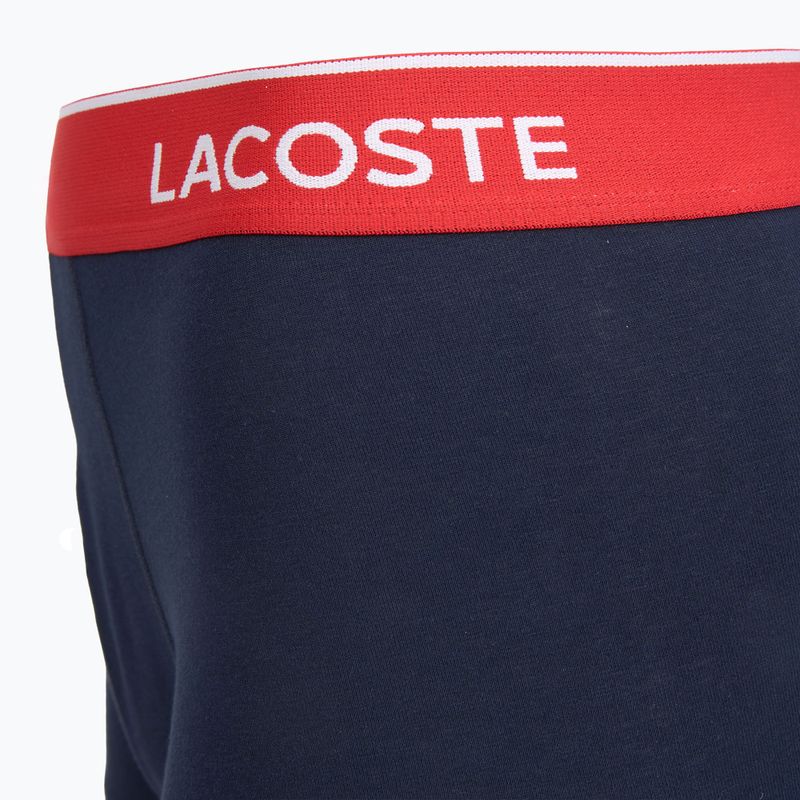 Boxeri pentru bărbați Lacoste 5H12997 3 perechi navy blue/green/red/navy blue 6