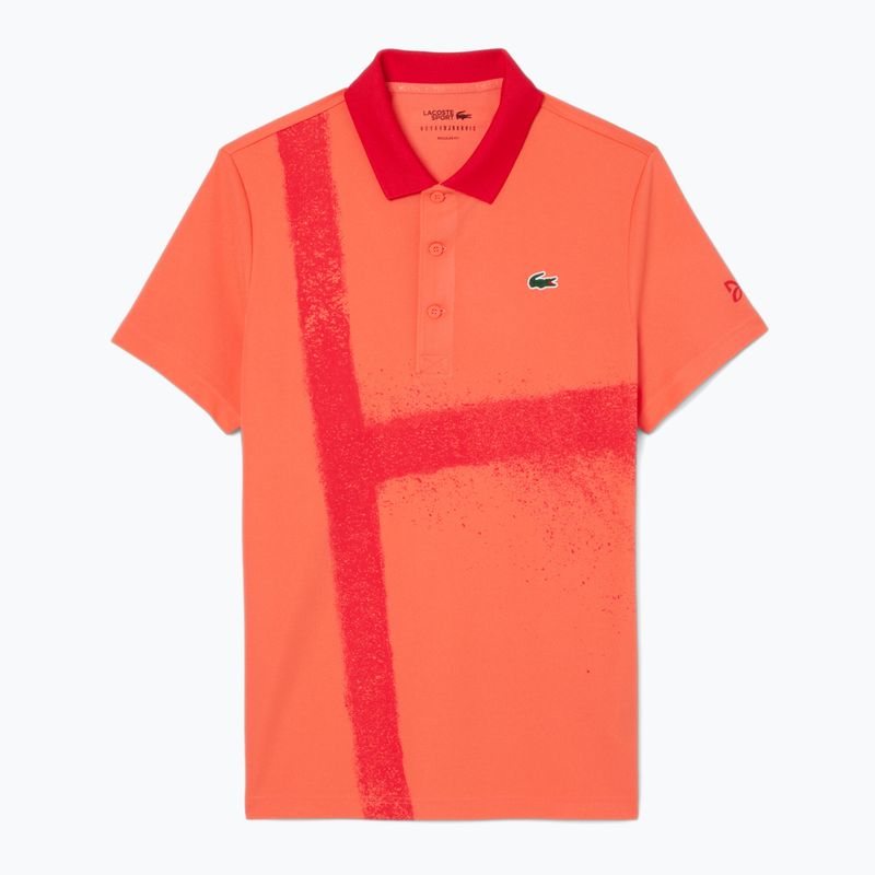 Bărbați Lacoste Polo Tennis Shirt DH8971 mango tree red 5
