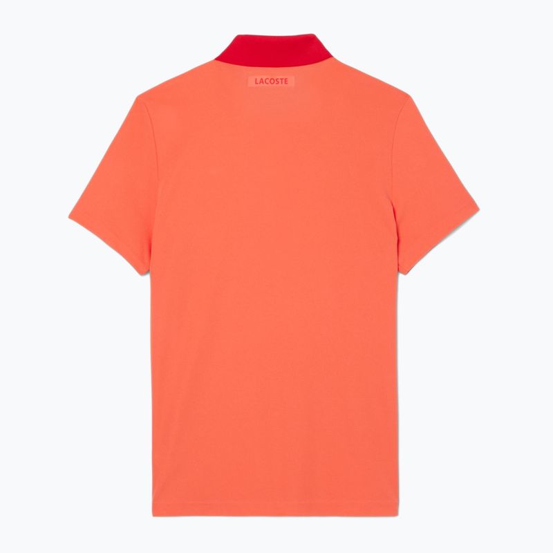 Bărbați Lacoste Polo Tennis Shirt DH8971 mango tree red 6