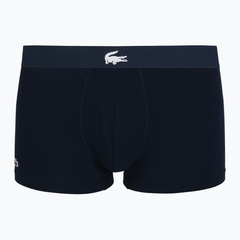 Boxeri pentru bărbați Lacoste 5H1291 3-perechi thyme/navy blue/white 5