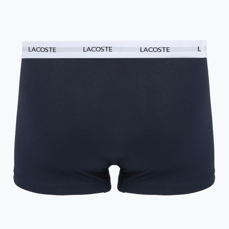 Boxeri pentru bărbați Lacoste 5H5150 3 perechi black/green/navy blue 5