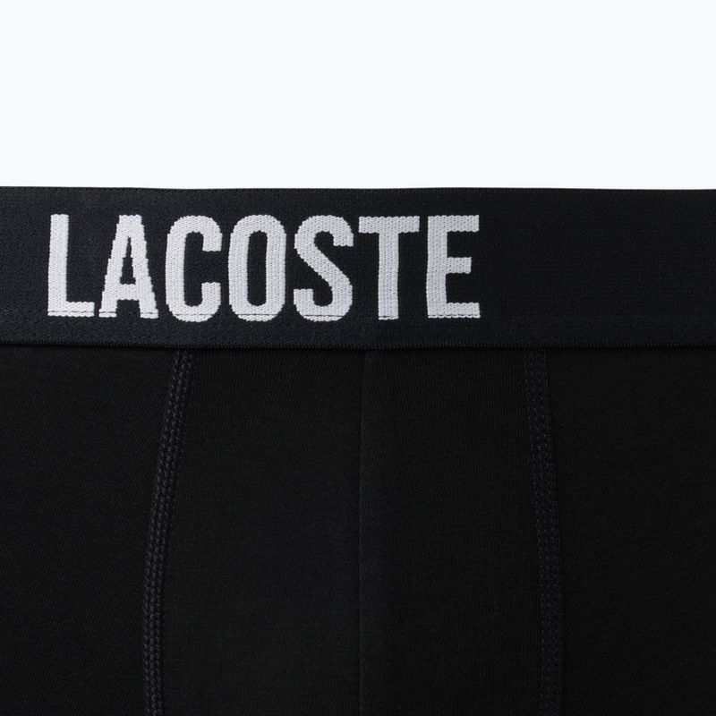 Boxeri pentru bărbați Lacoste 5H2393 3 pack black/red/white 2