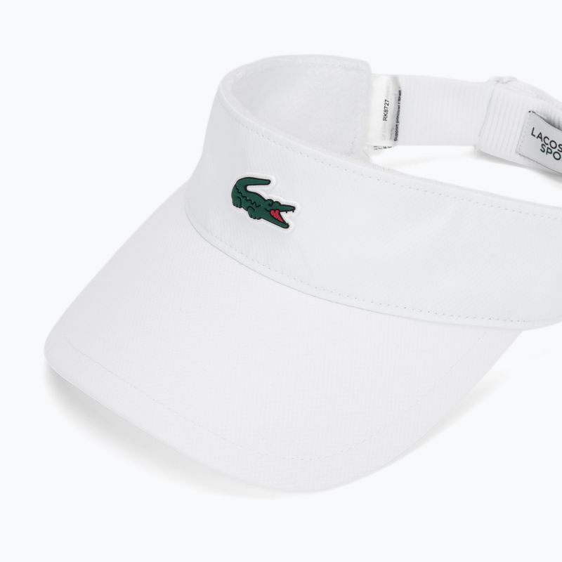 Vizieră de tenis pentru bărbați Lacoste RK8727 white 3