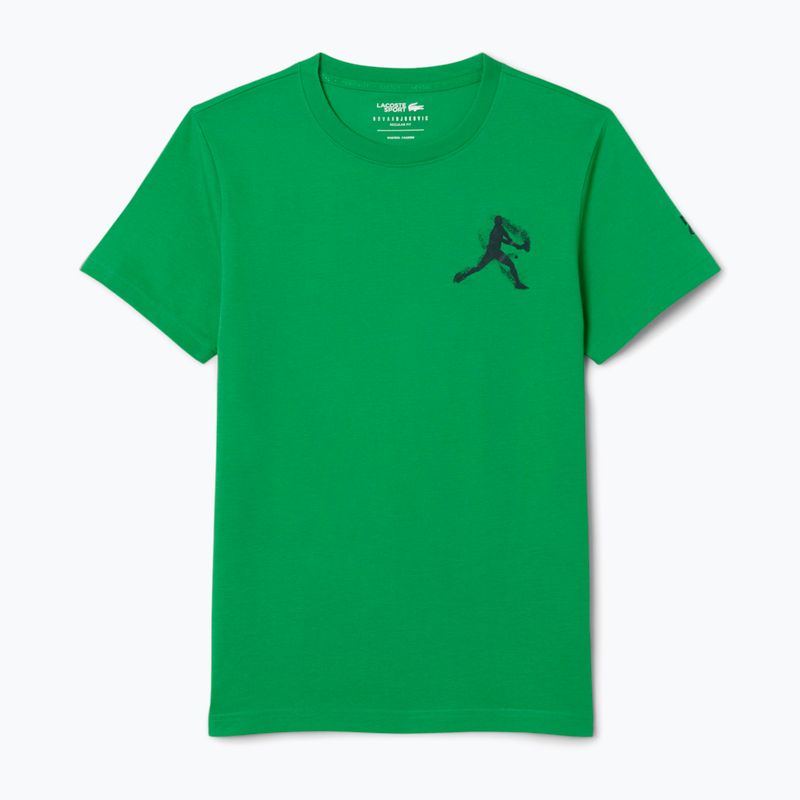 Tricou pentru bărbați + șapcă Lacoste TH1044 calathea/navy blue