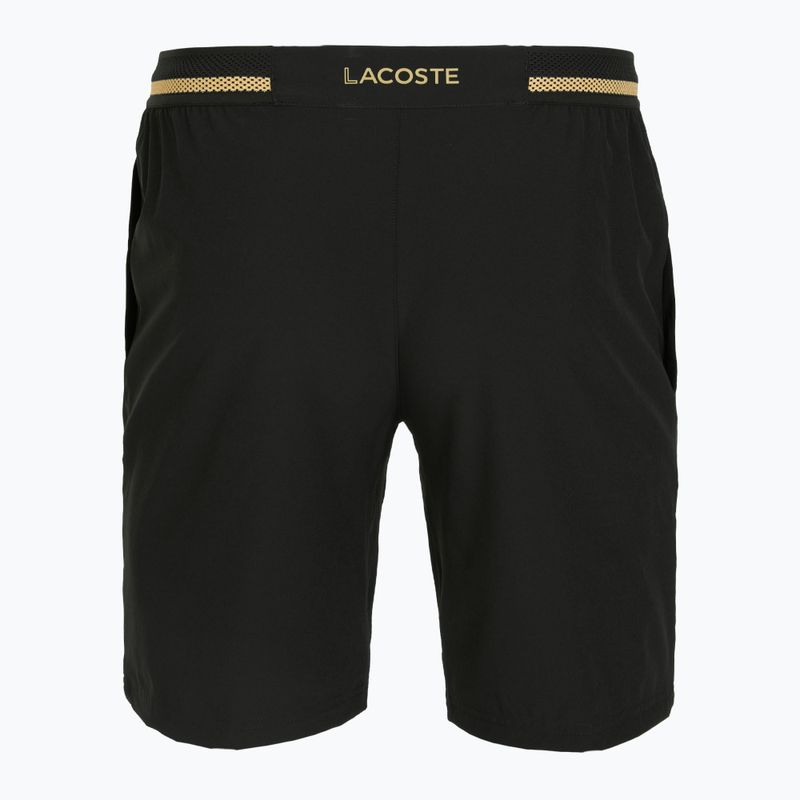 Pantaloni scurți de tenis pentru bărbați  Lacoste GH7413 black/gold 2