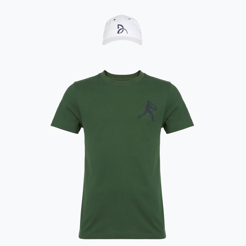 Tricou de tenis pentru bărbați Lacoste TH1044 green/navy blue 5