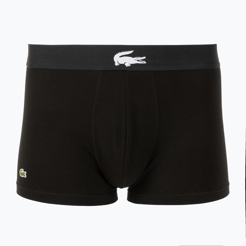 Boxeri pentru bărbați Lacoste 5H1291 3 perechi black/white/black/black 2